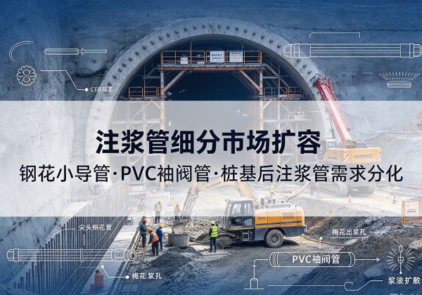 侯马注浆管细分市场扩容，隧道钢花小导管、PVC 袖阀管、桩基后注浆管需求分化